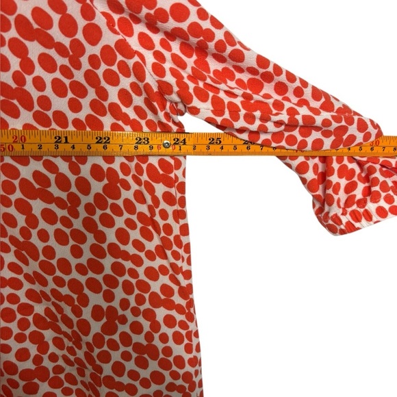 Ulla Popkin Orange Polka Dot Women’s Blouse Size 16/18 - Picture 8 of 10